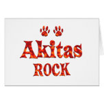 Akitas Rock Greeting Card