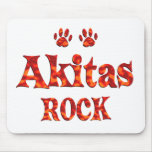 Akitas Rock Mouse Pads