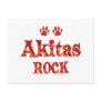 Akitas Rock Post Cards