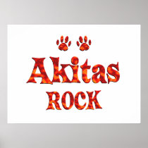 Akitas Rock Posters