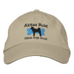 Akitas Rule Embroidered Hat embroidered hats
