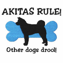 Akitas Rule Embroidered Shirt (Polo)