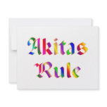 Akitas Rule invitations