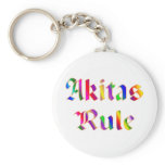 Akitas Rule Keychains