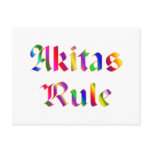 Akitas Rule Postcards
