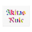 Akitas Rule postcards