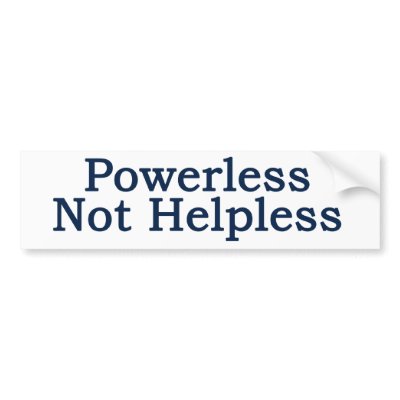 Al-anon - Powerless, Not Helpless Bumper Stickers by Pixel_Bunneh