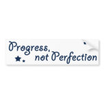 Al-anon - Progress, not Perfection Bumper Stickers