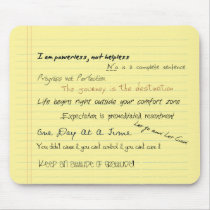 Al-anon Slogans Motivational Mousepad