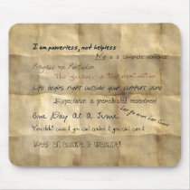 Al-anon Slogans Motivational Mousepad