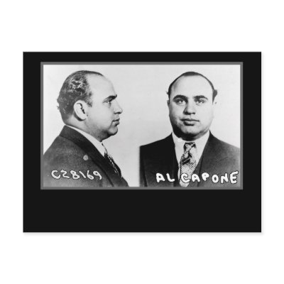 Al Capone Mugshot Cards and Postcards by CustomizeACard