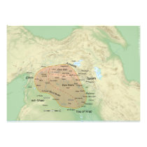 Al-Jazira Regional Map and it's Subdivisions Art Photo