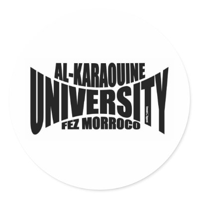 Al Karaouine University Round Sticker by Ummah_Apparel