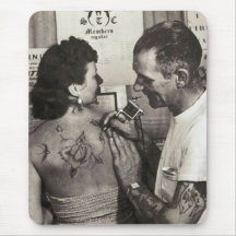 Al Shieferly tattoos Rose Mouse Pad