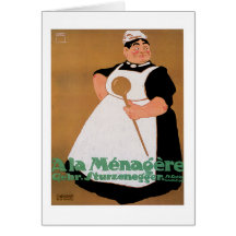 Ala Menagere Vintage Food Ad Art Greeting Cards