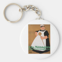 Ala Menagere Vintage Food Ad Art Key Chain