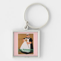 Ala Menagere Vintage Food Ad Art Keychain
