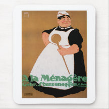 Ala Menagere Vintage Food Ad Art Mousepad