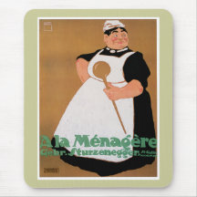 Ala Menagere Vintage Food Ad Art Mousepad