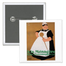 Ala Menagere Vintage Food Ad Art Pinback Button