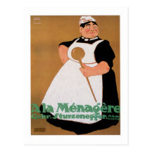 Ala Menagere Vintage Food Ad Art Post Card