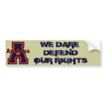 Alabama 'A' Blue and Orange Bumper Stickers