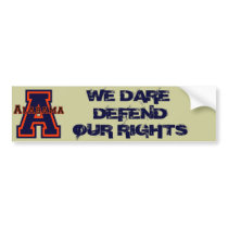Alabama 'A' Blue and Orange Bumper Stickers
