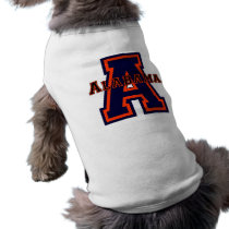 Alabama 'A' Blue and Orange Doggie T-shirt