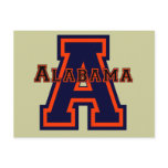 Alabama 'A' Blue and Orange Postcards