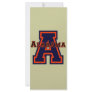 Alabama 'A' Blue and Orange Rack Card Template