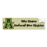 Alabama 'A' Green Bumper Sticker
