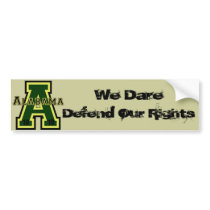 Alabama 'A' Green Bumper Sticker