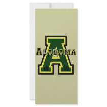 Alabama 'A' Green Full Color Rack Card