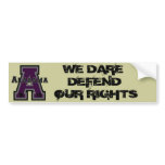 Alabama 'A' Purple Bumper Sticker