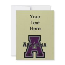 Alabama 'A' Purple Invite