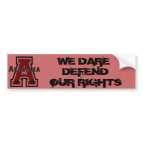 Alabama 'A' Red Bumper Sticker