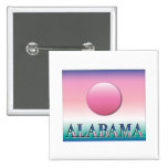 Alabama Airbrush Sunset Pinback Buttons