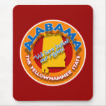 Alabama AL circle mousepad