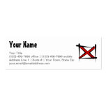 Alabama Brush Flag Business Card Template