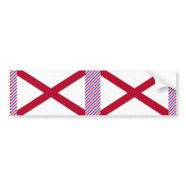 Alabama Flag Bumper Sticker
