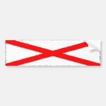 Alabama Flag Bumper Sticker