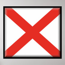 Alabama Flag Print