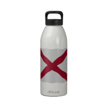 Alabama flag reusable water bottle