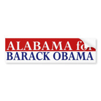 Alabama for Barack Obama bumper sticker