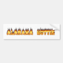 Alabama Hottie Bumper Stickers