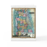 Alabama Map and State Flag Greeting Cards