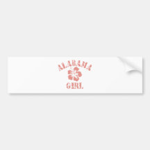 Alabama Pink Girl Bumper Sticker
