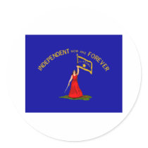 alabama secession flag round stickers