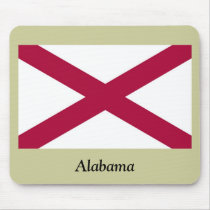 Alabama State Flag Mousepads