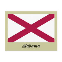 Alabama State Flag Postcard